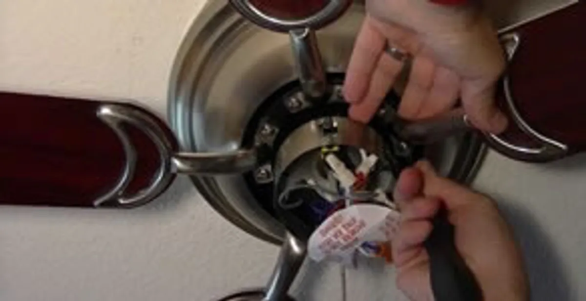 Ceiling fan installation with electrical wiring and mounting by professional electrician in Boca Raton, FL