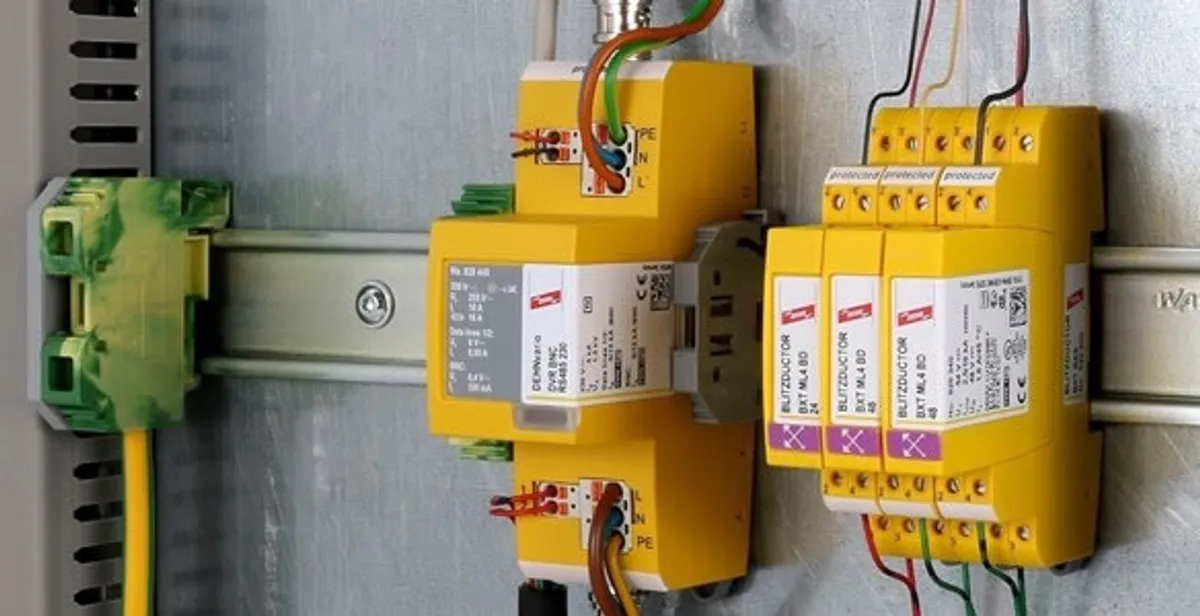 lightning surge protection system with surge suppressors installed by electrical service professionals in Boca Raton, FL